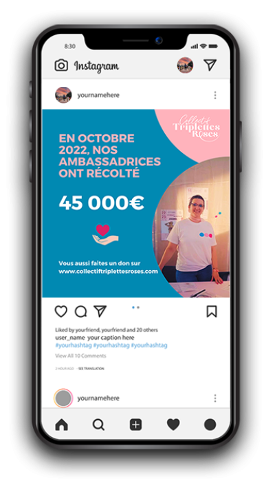 Social media post mockup CTR - copie